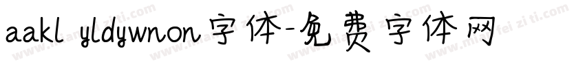 aakl yldywnon字体字体转换